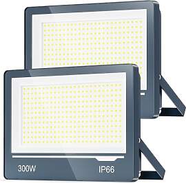 TOPAUBUB LED Strahler Außen 300W 30000LM 2
