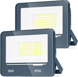 TOPAUBUB LED Strahler Außen 50W 5000LM 2 Stücke