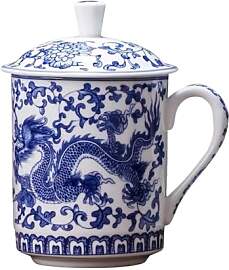 TOPBATHY Chinesische Teetasse Mit Deckel Aus