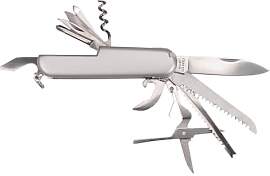 TOPEX Taschenmesser 11 Funktionen aus Edelstahl