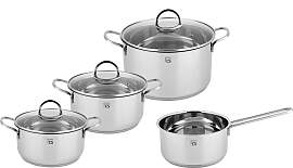 Topf-Set CS KOCH-SYSTEME "Trier", silber 
