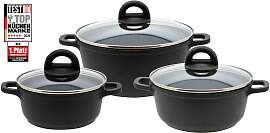 Topf-Set ELO BASIC "Black", schwarz,