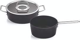 Topf-Set FISSLER "Adamant", schwarz,