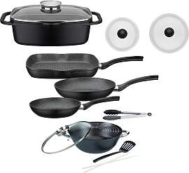 Topf-Set GSW "Gourmet", schwarz, Töpfe, 