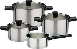 Topf-Set GSW "Novero", silber, Töpfe,