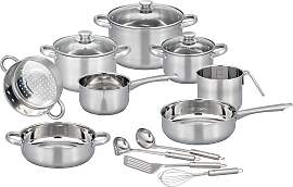 Topf-Set GSW "Toronto", silberfarben,