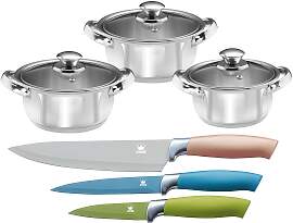 Topf-Set KING "EDELSTAHL", bunt, Töpfe, 