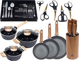 Topf-Set KING "Essential 21", grau,