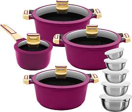 Topf-Set KING, lila (flieder), Töpfe,