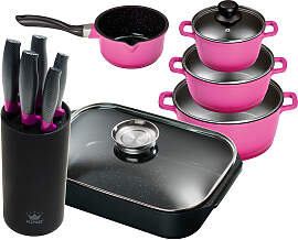 Topf-Set KING, lila (violett), Töpfe, Induktion