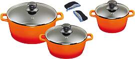 Topf-Set KING, orange, Töpfe, mit gratis