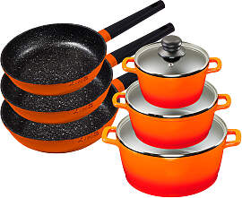 Topf-Set KING "Shine Orange", orange,
