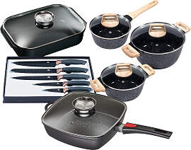 Topf-Set KING "Square", schwarz, Töpfe, 