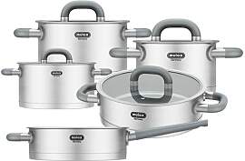 Topf-Set MULEX "LUGANO", grau