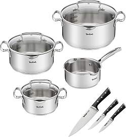 Topf-Set TEFAL "G719S7_K2323S74 Duetto+ Ice