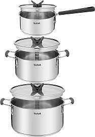 Topf-Set TEFAL "G7376S Opti'Space", 