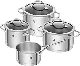 Topf-Set ZWILLING "Essence", silber