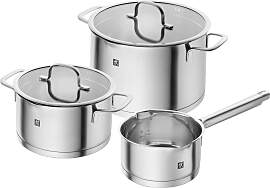Topf-Set ZWILLING "TrueFlow", silber