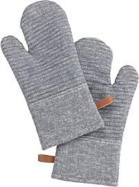 Topfhandschuhe Ada Stripes Grau