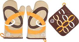 Topfhandschuhe BUGATTI "Ellipse", orange 