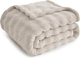 Topfinel Bubble Decke Kuscheldecke Flauschig Beige 