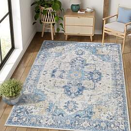 TOPICK Teppich 160x230cm Wohnzimmer Waschbar