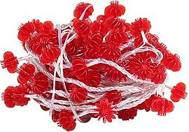 TOPINCN Chinesische Laternen-Lichterkette, Rote