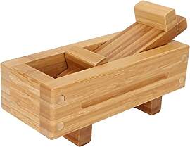 TOPINCN Rechteckige Sushi-Pressform aus Holz - DIY 
