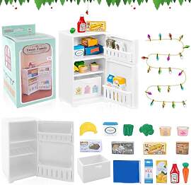 TOPJOWGA Miniatur Puppenhaus Set, 18 Stück
