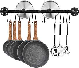 Toplife Hakenleiste Küche 80 cm, schwarze