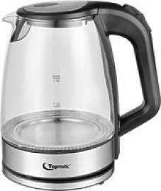 Topmatic Glas-Wasserkocher GWK-2200.9C schwarz