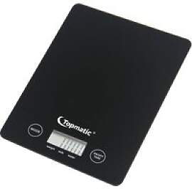 Topmatic Küchenwaage schwarz Glas B/L: ca. 15x20