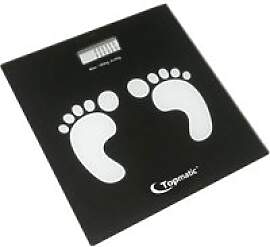 Topmatic Personenwaage schwarz Glas B/L: ca. 28x28 