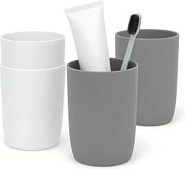 Topsky 4 Stück zahnputzbecher，zahnputzbecher