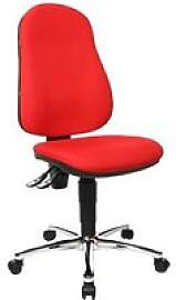 Topstar Bürostuhl Point 60, 8169G21 Stoff rot,