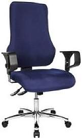 Topstar Bürostuhl Top Point Deluxe Stoff blau,