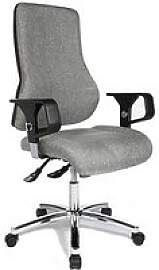 Topstar Bürostuhl Top Point Deluxe Stoff grau,