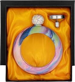 TOPTIE 3,5 Oz Armreif Flachmann Edelstahl,