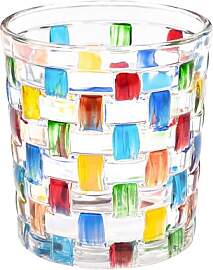 Toptime Teelichthalter Glas, Bunte Kerzenständer