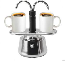 Topyond Moka Topf Kaffee-Moka-Kanne 2 Tassen 100