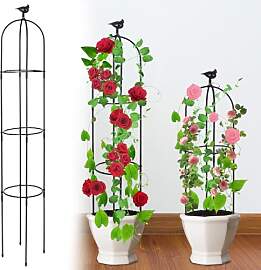TOROKOM Gartenspalier für Kletterpflanzen, 6 Fuß 