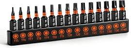 Torx Bit Set, COMOWARE 15-tlg. 25mm-Lang Torx Bits 