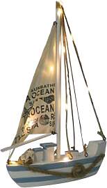 TOYANDONA Mediterranes Holz Segelboot Modell mit