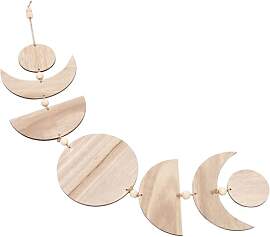 TOYANDONA Wandbehang aus Holz mit Sonnen- Und