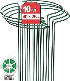 TOYPOPOR 10 Stück 25cm x 40cm Pflanzenstütze mit 