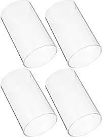 Toyvian Kerzenabdeckungen aus Glaszylindern, 4