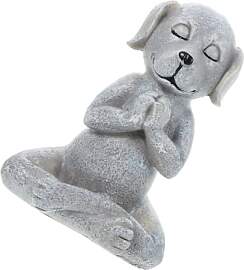 Toyvian Meditierender Hund Statue, Yoga Hund Figur 