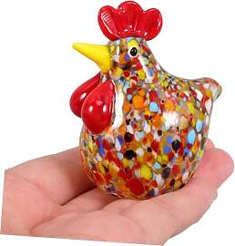 Toyvian Mini Glashuhn Figur 2.56 Zoll