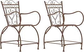 TPFGarden 2er Set Gartenstühle Sheen - antik