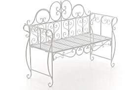 TPFGarden Gartenbank Minno - antik weiß Stück